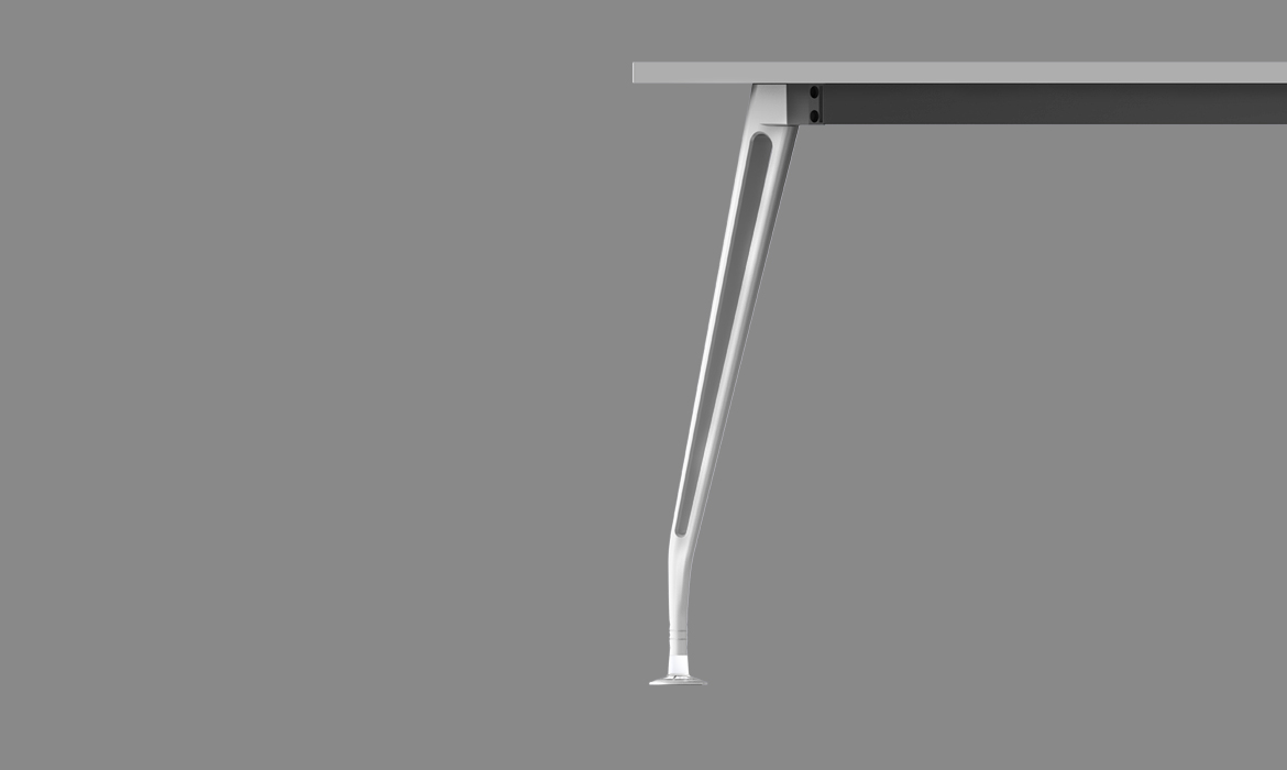 铝压铸办公用品桌子配件白脚（HC-85）