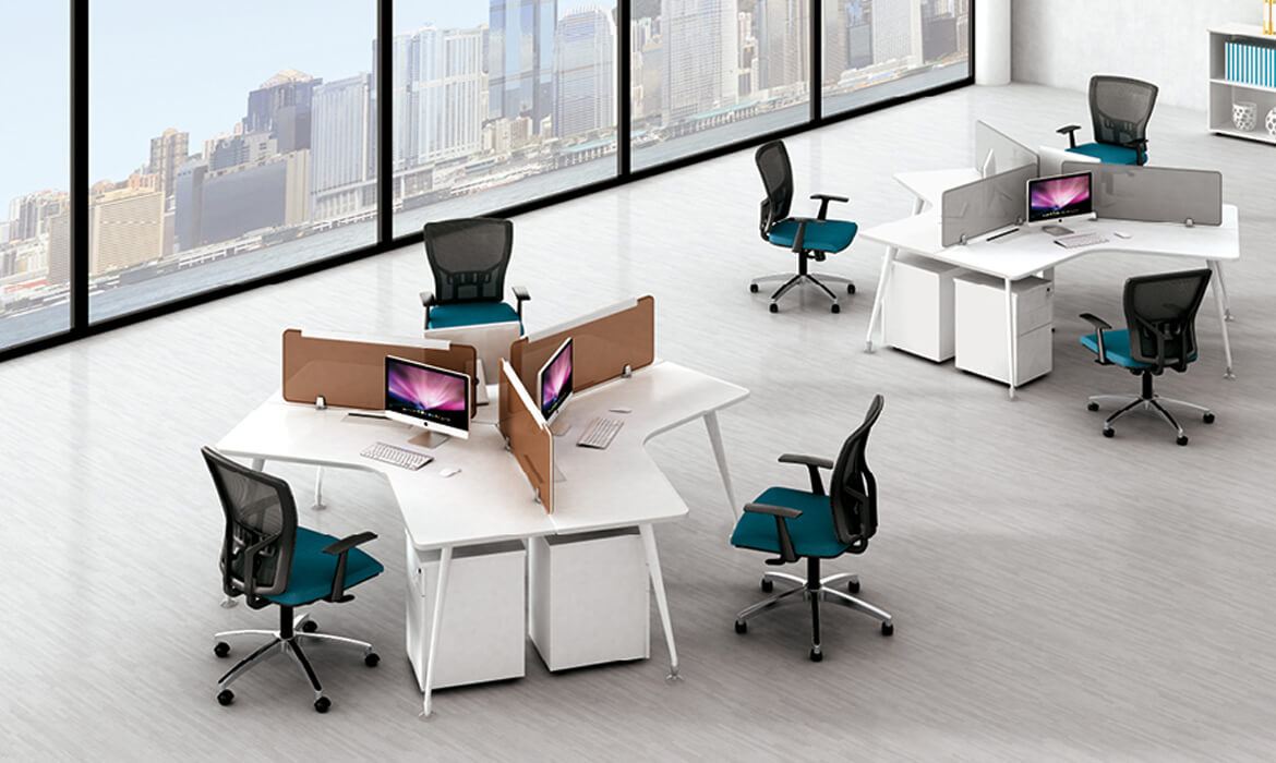 符合人体工学的商业办公室耐用家具办公桌（HC-96）