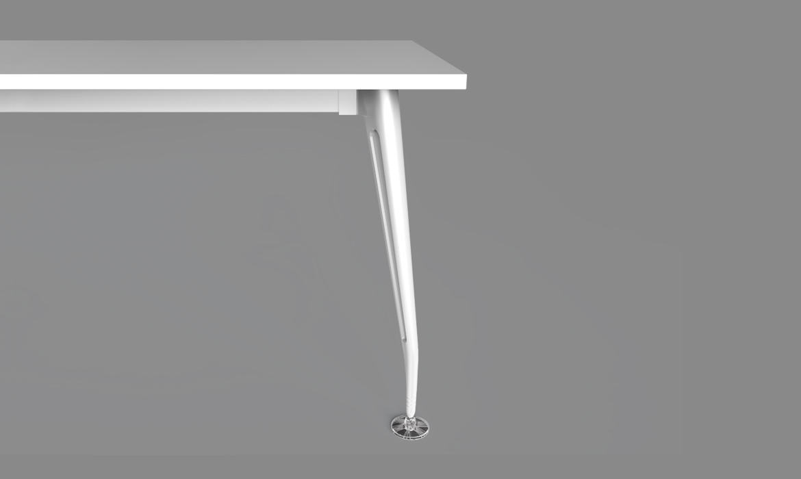 白色金属办公室桌子办公桌框架配件腿（HC-85A）